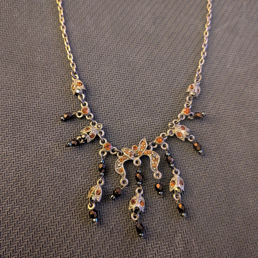 Dainty Ben-Amun Crystal and Beaded Necklace